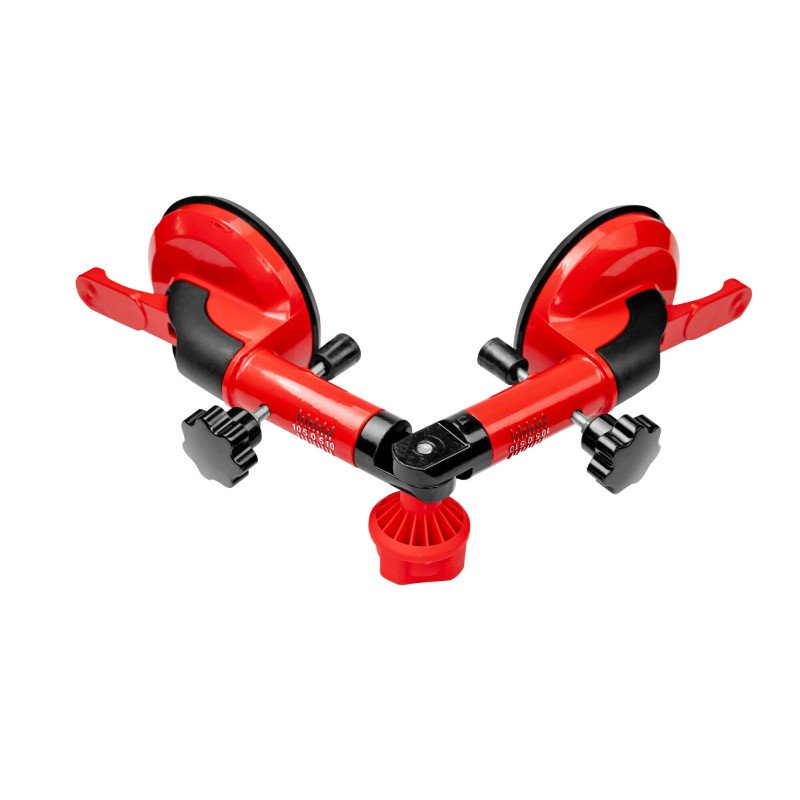 Support ventouse double angulaire pour verre et plaques 100 kg