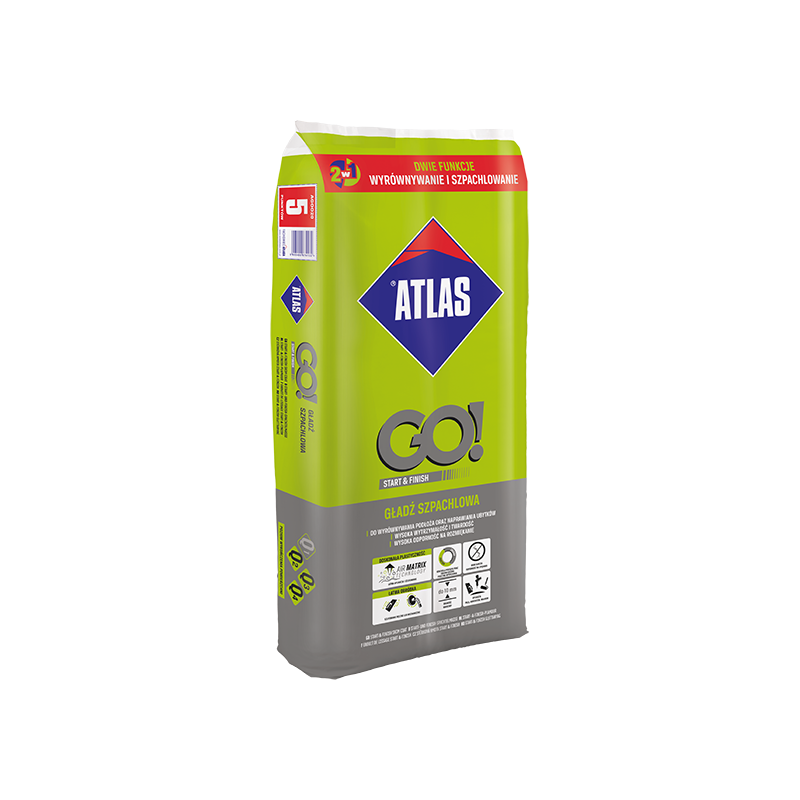 ATLAS GO! START & FINISH – Enduit de lissage et de rebouchage 2 en 1 20KG