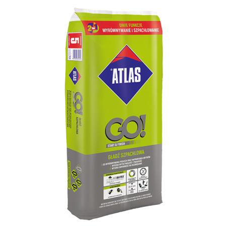 ATLAS GO! START & FINISH – Enduit de lissage et de rebouchage 2 en 1 20KG