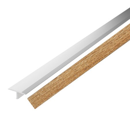 Profilé T18 en aluminium 186 cm Chêne Vin