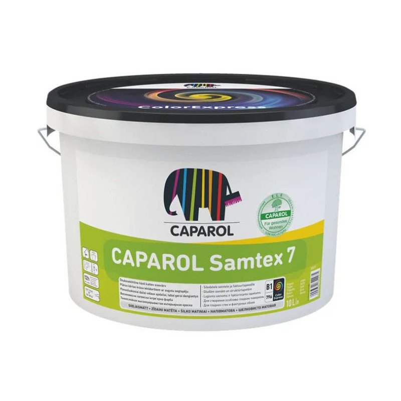 Caparol Samtex 7 Mat lavable blanc 10L