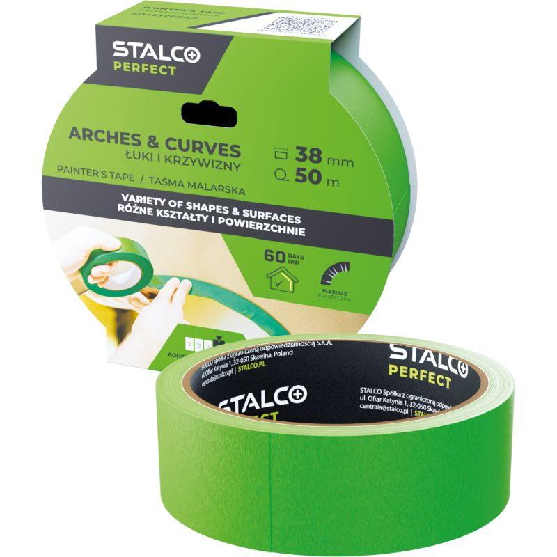 Ruban de masquage pour arches et courbes 38 mm x 50 m