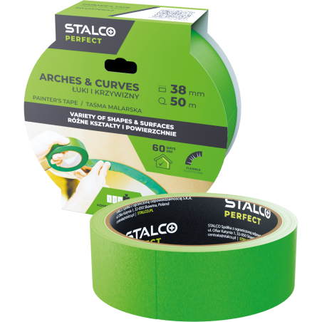 Ruban de masquage pour arches et courbes 38 mm x 50 m