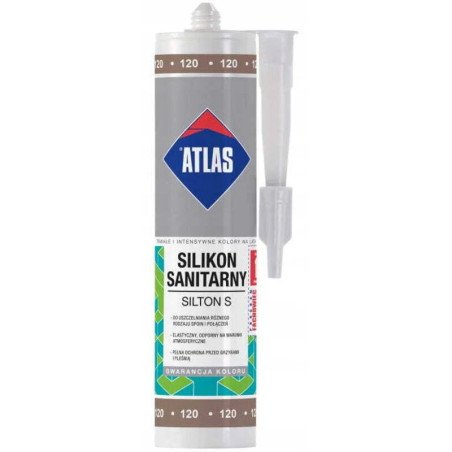 Mastic silicone sanitaire ATLAS SILTON S 120 Toffee – 280 ml