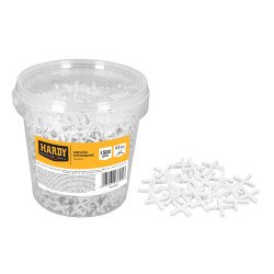 Croisillons d'écartement pour carrelage Hardy 2,5 mm – 1500 pièces