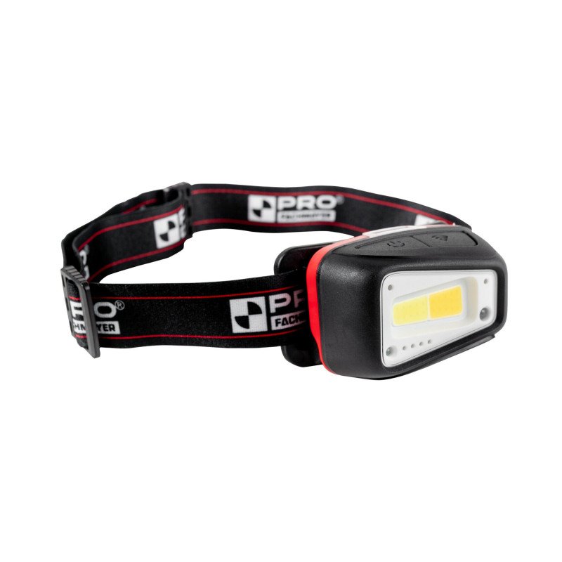 Lampe frontale LED rechargeable à lumière chaude et froide avec capteur de mouvement