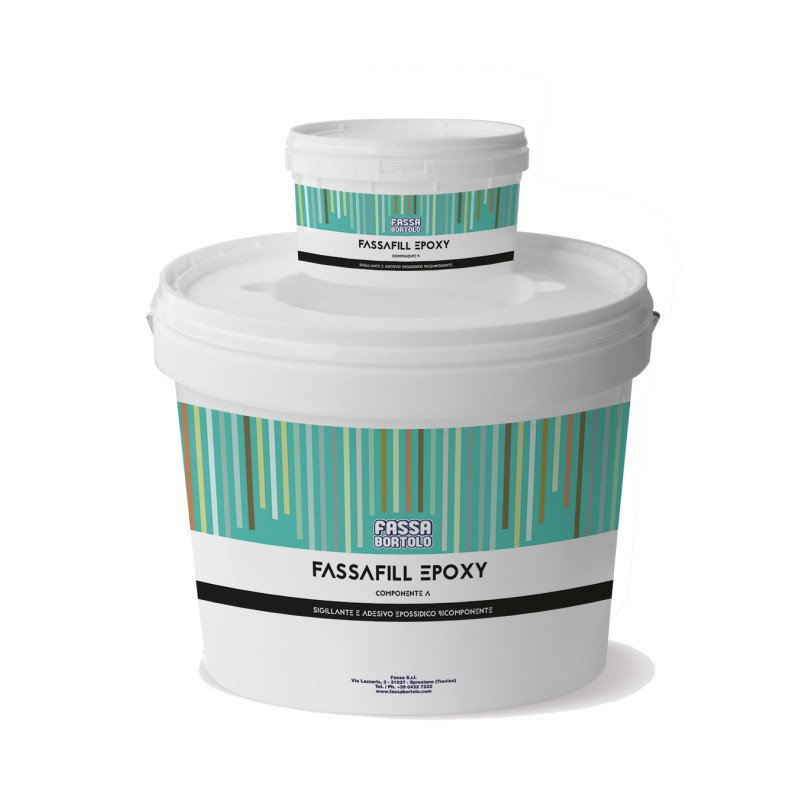 Mortier époxy décoratif bicomposant antiacide pour collage et joints 1–10 mm – Gris clair