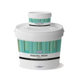 Mortier époxy décoratif bicomposant antiacide pour collage et joints 1–10 mm – Blanc