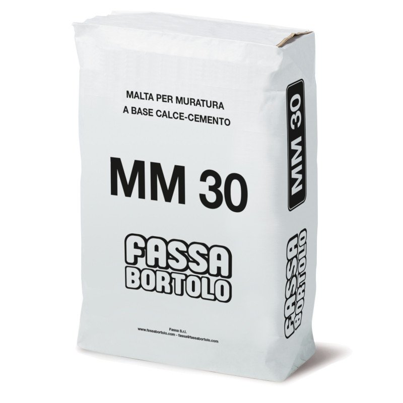 Mortier de maçonnerie FASSA MM 30 à base de ciment – Sac de 25 kg