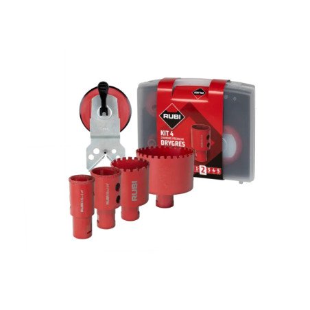 Set de 4 forets diamantés DRYGRES PREMIUM – Ø28, 35, 43 et 68 mm