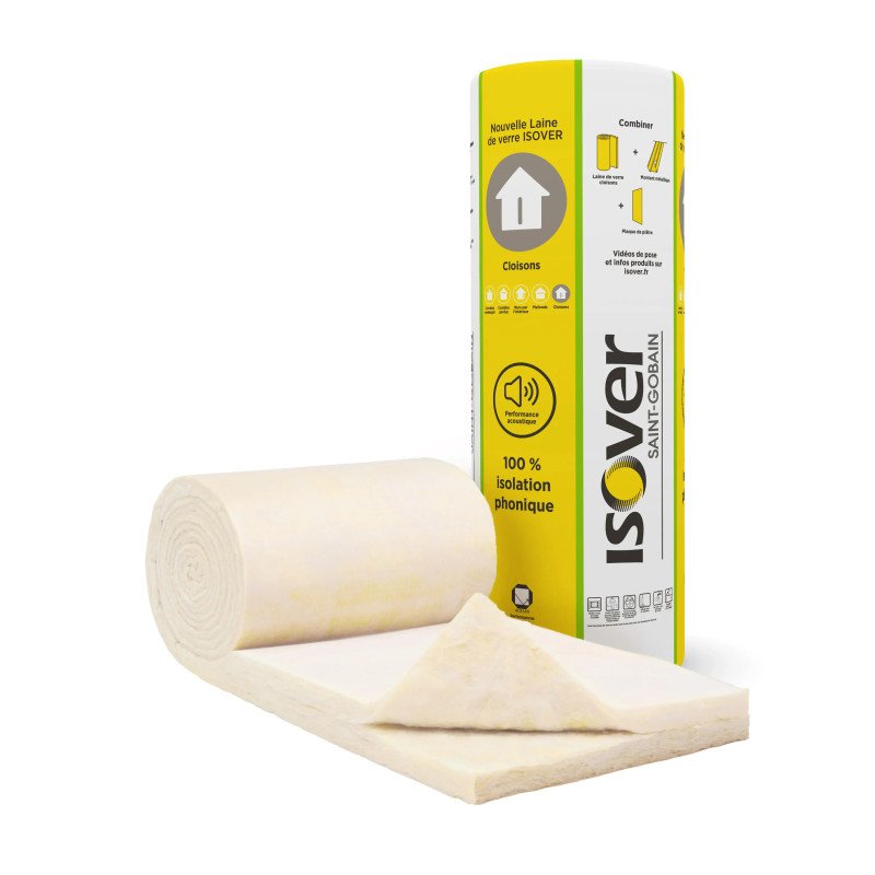 Isolant ISOVER 1200x7700 9.24m2 Rouleau