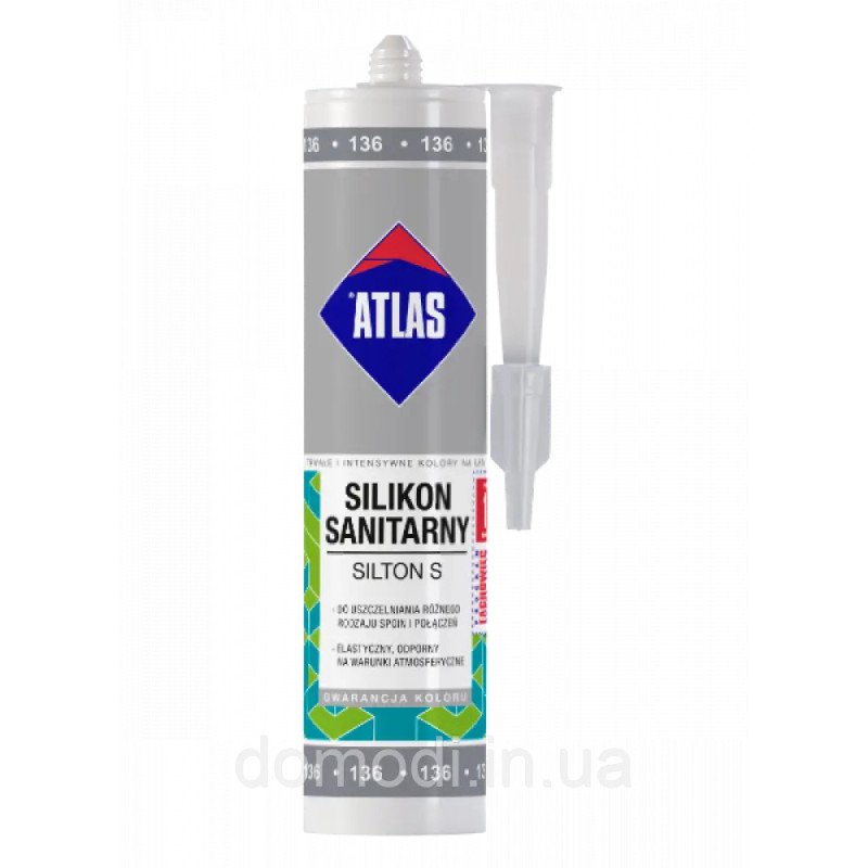 SILICONE SANITAIRE ATLAS SILTON'S – Antimoisissure & Hydrofuge pour Salle de Bain et Cuisine