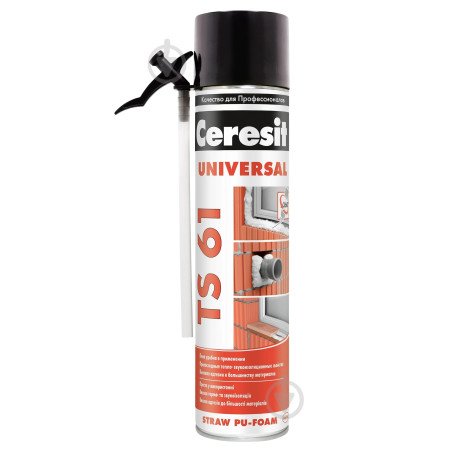 MOUSSE DE MONTAGE POLYURÉTHANE CERESIT TS 61 UNIVERSEL - 500 ml