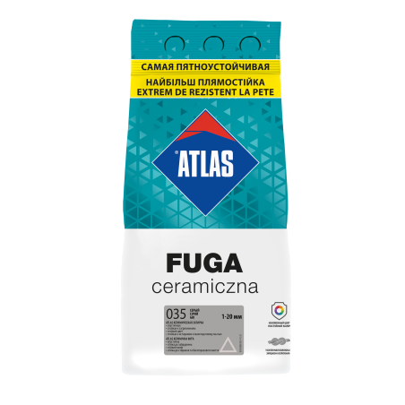 JOINT POUR CARRELAGE CERAMICZNA ATLAS - 2 kg GRIS 035