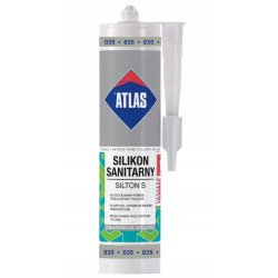 SILICONE ÉLASTIQUE SANITAIRE ATLAS SILTON'S - 280 ml - Gris (035)