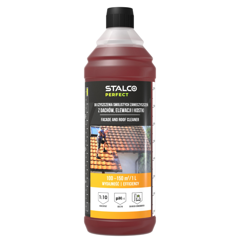 NETTOYANT TOUT USAGE POUR TOITURES, FAÇADES ET PAVÉS - 1 L - STALCO PERFECT - Réf. S-64560