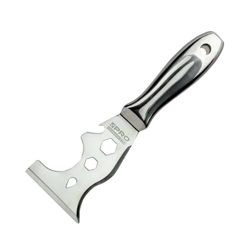 SPATULE MULTIFONCTION 12 EN 1 MONOLITHIQUE PROFESSIONNELLE EN ACIER INOXYDABLE