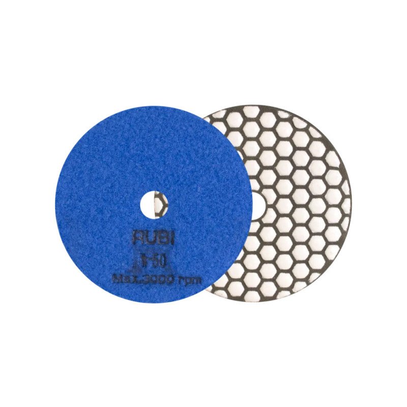 Disque Tampon Flexible Diamanté pour Polissage à Sec RUBI