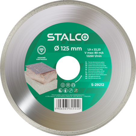 Lame diamantée STALCO Ø125 mm,
