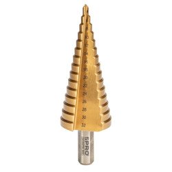 Foret conique progressif en acier rapide HSS M2 titane 4-32 mm