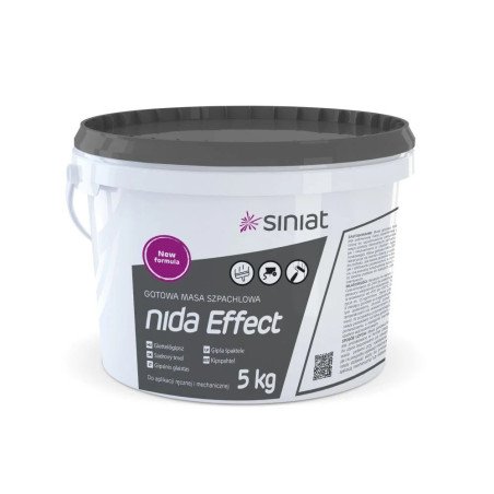 Enduit de finition prêt à l'emploi SINIAT NIDA EFFECT, 5 kg