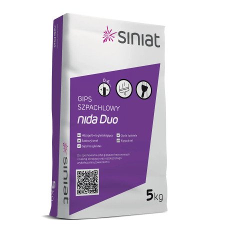 Enduit plâtre SINIAT NIDA DUO, sac de 5 kg
