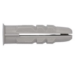 Cheville multi-matériaux PLX pour charges légères, 6x28 mm - Gris - Lot de 125 pièces