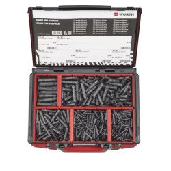 Coffret de chevilles multimatériaux plastique SHARK PRO - 620 pièces