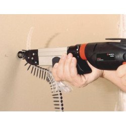 Vis pour plaque de plâtre à double filetage en bande, 3,5x25 mm - Bande de 1000 pièces