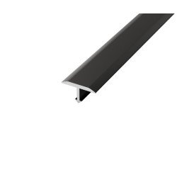 Profilé de seuil en T (Teownik) EFFECTOR  couleur noir, 13 mm x 250 cm