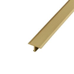 Profilé de seuil en T (Teownik) EFFECTOR A54, couleur champagne, 13 mm x 250 cm