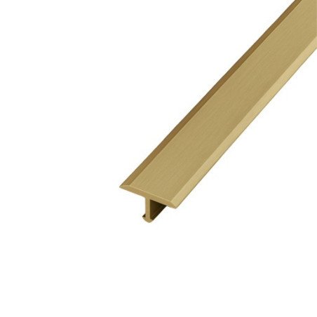 Profilé de seuil en T (Teownik) EFFECTOR A54, couleur champagne, 13 mm x 250 cm