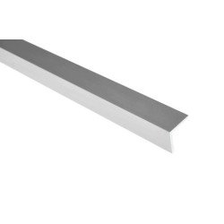 Cornière aluminium 20 x 20 x 2 mm, couleur argent  longueur 2 m, profil B10