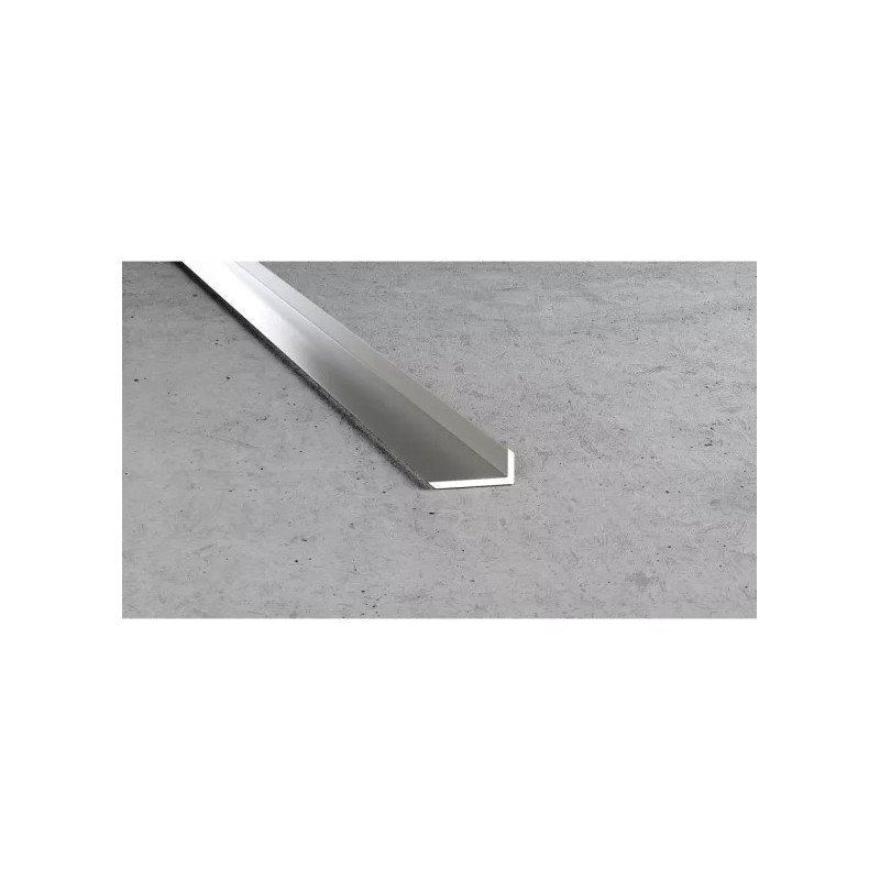 Cornière aluminium B25, dimensions 14 x 10 x 1,5 mm, couleur argent (sudrabs), longueur 200 cm