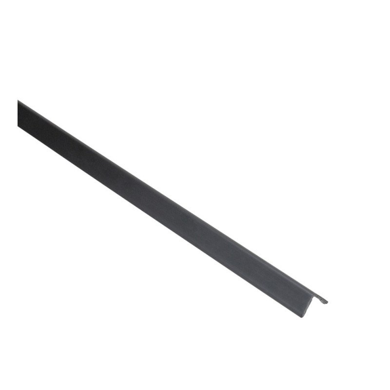 Profilé de protection d'angle en PVC 10x10x1,1 mm, longueur 2,75 m, couleur noir
