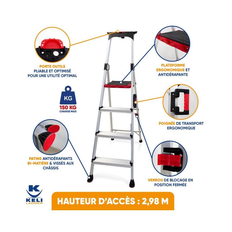 Marchepied SMART HOLD 4 marches