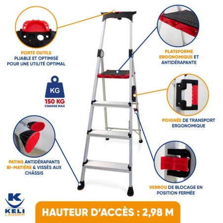 Marchepied SMART HOLD 4 marches