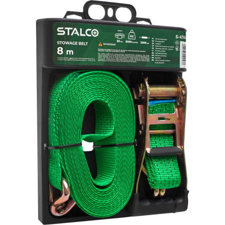 Sangle d'arrimage STALCO 8 mètres – capacité 5 tonnes