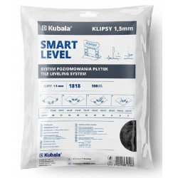 Système de nivellement Kubala – Clips 1,5 mm, lot de 500 pièces