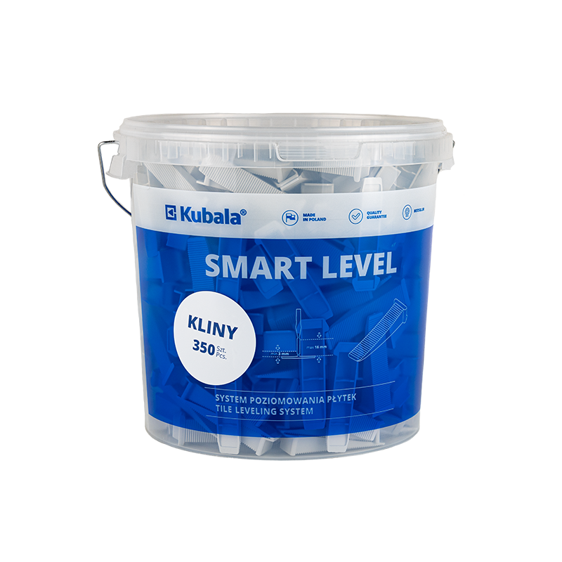Système de nivellement pour carrelage Kubala Smart Level – Seau de 350 cales (20 L)