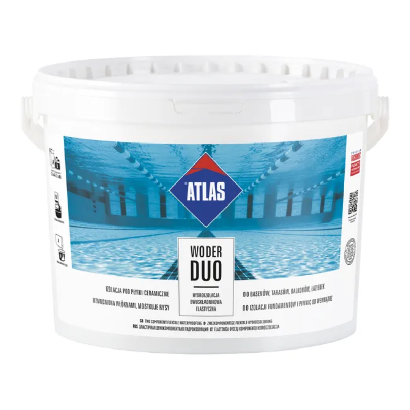 Système d'étanchéité bicomposant ATLAS WODER DUO, 16 kg