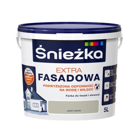 Peinture Facade Śnieżka Extra Fasadowa - 5L (Gris Clair)