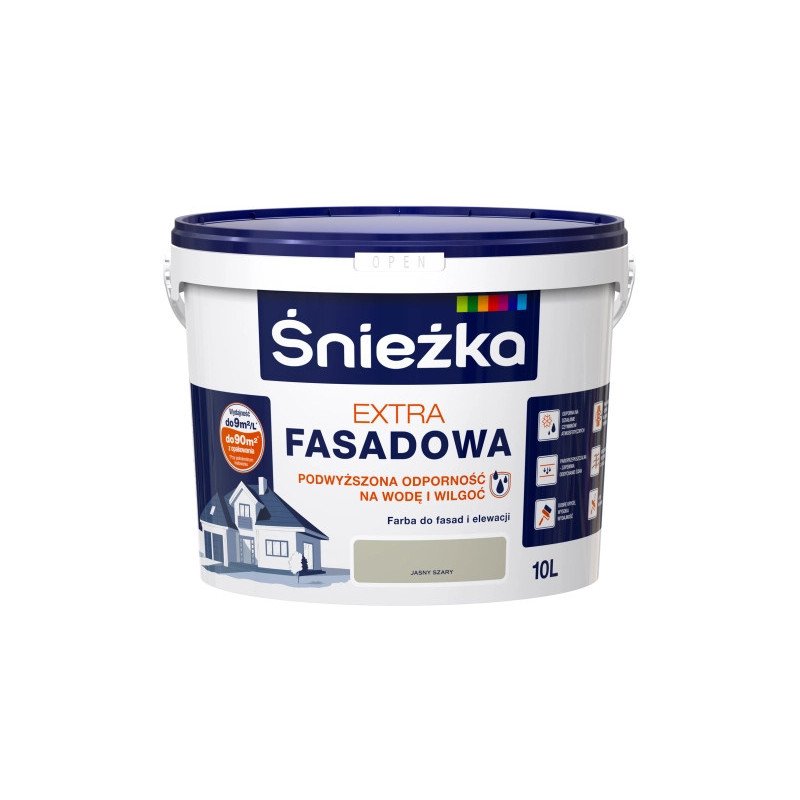 Peinture Facade Śnieżka Extra Fasadowa - 10L (Gris Clair)