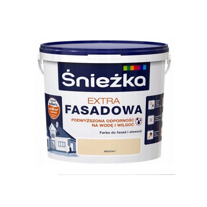 Peinture pour Façade Śnieżka Extra Fasadowa - 10L (Beige)