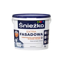 Peinture pour Façade Śnieżka Extra Fasadowa - 5L (Blanc Neige / Blanc de Neige)