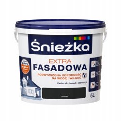 Peinture pour Façade Śnieżka Extra Fasadowa - 5L (Noir)