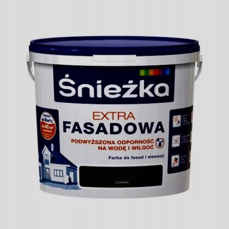 Peinture pour Façade Śnieżka Extra Fasadowa - 10L (Noir)