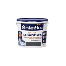 Peinture pour Façade Śnieżka Extra Fasadowa - 5L (Graphite / Gris Anthracite)
