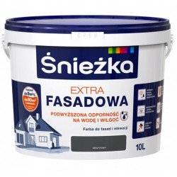 Peinture pour Façade Śnieżka Extra Fasadowa - 10L (Graphite / Gris Anthracite)