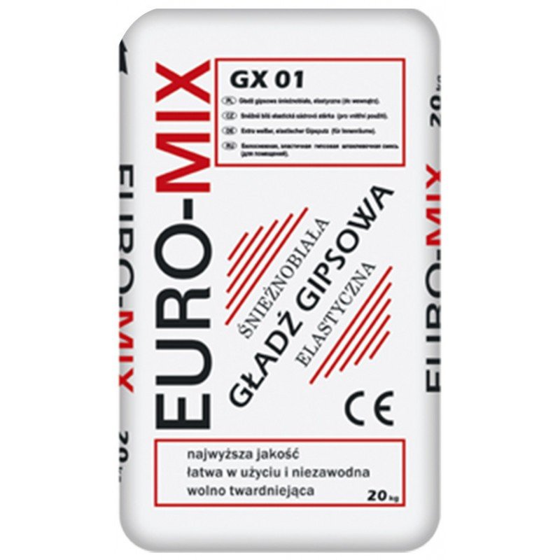Lisse de Finition Gypse Euromix GX 01 - 20kg